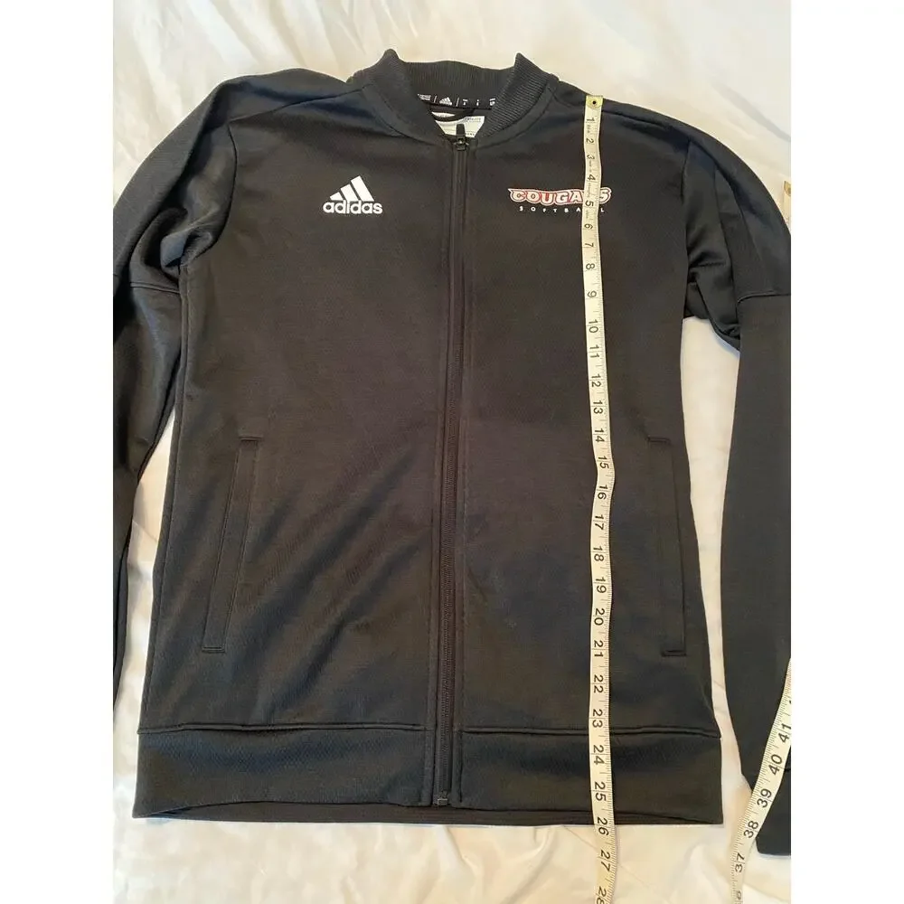 Adidas Cougars Softball Black Track Jacket Size Small